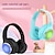 abordables Auriculares TWS-Auriculares Bluetooth para niños Luces LED Sonido estéreo con micrófono Volumen limitado 25 h de tiempo de reproducción Bluetooth plegable 5.3 Auriculares inalámbricos para niños en la oreja para