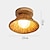 preiswerte Einbauleuchten-Flache, schalenförmige Deckenleuchte aus Harz, minimalistische, halbbündige Leuchte mit 1 Glühbirne für den Flur, 110–240 V