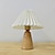 billige sengelampe-plisseret bordlampe gør-det-selv keramisk bordlampe stue boligindretning sød lysstribe tre farve bordslampe i træ 110-240v