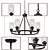 cheap Candle-Style Design-Farmhouse Chandelier 6 Light 25&quot; Black Truck Wheel Pendant Light Round Kitchen Island Lamp for Dining Room Kitchen Bedroom Living Room Foyer Hallway 110-240V