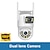 Недорогие IP-камеры для улицы-Didseth 4-мегапиксельная Wi-Fi Ptz-камера для улицы с двумя объективами, обнаружение человека, ночное видение, защита, ip-камера видеонаблюдения, видеонаблюдение