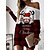 cheap Spring&amp;Autumn Dress-Women&#039;s Casual Dress Sweatshirt Dress Warm Fashion Mini Dress Crew Neck Outdoor Christmas Holiday Santa Claus Snowman Print Loose Fit Black White Red S M L XL XXL