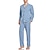 economico Pigiami-Per uomo loungewear Pigiami Set pigiama Top e pantalone del pigiama 2 pezzi A quadri Moda Informale Comoda Interni Giornaliero Cotone Poliestere Comfort Bavero Manica lunga Camicia Pantalone A