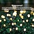 baratos Luzes solares de corda-7m 12m 22 milhões Cordões de Luzes Luzes da árvore de Natal 50/100/200/30 LEDs 1Setar o suporte de montagem 1pç Branco Quente Branco Multicolorido Natal Luzes de cluster Ano Novo Solar Exterior