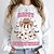 cheap Hoodies &amp; Sweatshirts-Women&#039;s Halloween Sweatshirt Pullover Active Festival White Pink Graphic Halloween Casual Round Neck Top Long Sleeve Fall &amp; Winter Micro-elastic