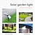 billige Vegglamper til utendørsbruk-62 led solenergi hagelys justerbar utendørs solcellelampe vanntett veggbelysning for hagedekorasjonslys