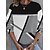 cheap Hoodies &amp; Sweatshirts-Women&#039;s Sweatshirt Pullover Active Gray Geometric Casual Sports Round Neck Top Long Sleeve Fall &amp; Winter Micro-elastic