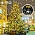 abordables Lumières de Noël-guirlande lumineuse led sapin de Noël avec anneau 400led guirlandes lumineuses pour sapin de Noël avec 16 brins guirlande lumineuse pour sapin de Noël de 2 m guirlande lumineuse pour arbre de 150 cm à