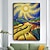 cheap Landscape Paintings-Original Starry Sky Oil Painting on Canvas Textured Wall Art Abstract Impressionism Harvest Painting Yellow Landscape Art Decor Bedroom Wall Decor (No Frame)