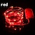 זול חוט נורות לד-2m חוטי תאורה 20 נוריות SMD 0603 1pc אדום כחול צהוב חג האהבה חג מולד חג המולד סוללות מופעל