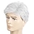 cheap Mens Wigs-Mens Short Grey White Wigs Fluffy and Realistic Short Hair Old Man Wig MenS Natural Daily Use Hair Synthetic Hair Heat Resistant Replacement Full Wigs