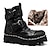 cheap Biker Boots-Men&#039;s Women Boots Biker boots Motorcycle Boots Work Boots Handmade Shoes Hiking Walking Vintage Casual Outdoor Daily Leather Warm Height Increasing Comfortable Booties / Ankle Boots Lace-up Black