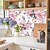 Χαμηλού Κόστους Ταπετσαρία Floral &amp; Plants-Φλοράλ Φυτά Χρώμα κύκλου Αρχική Διακόσμηση Σύγχρονο Λουλουδάτο Κάλυψης τοίχων, PVC / Βινύλι Υλικό Αυτοκόλλητα ταπετσαρία Τοιχογραφία, Δωμάτιο