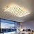 levne Vestavná světla-obdélníkové geometrické led stropní svítidlo 12/15 hlavový stmívatelný lustr pro obývací pokoj ložnice, stmívatelné zapuštěné stropní světlo, moderní lineární LED stropní svítidla s vlnou 110-240v