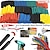 cheap Hand Tools-580pcs Heat Shrink Tube 2:1 Shrinkable Wire Shrinking Wrap Tubing Wire Connect Cover Protection with 300W Hot Air Gun