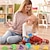 tanie Zabawki edukacyjne-pomoce dydaktyczne montessori tęczowy dom rodzina klasyfikacja kolorów liczenie wczesnej edukacji zabawki dla dzieci