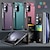 economico Cover Samsung-telefono Custodia Per Samsung Galaxy Z Fold 5 Z Fold 4 Z Fold 3 Cornice antiurto Slot per porta carte Supporto a molla Retrò TPU