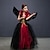 abordables Brujas Malvadas-Bruja Pernicioso Diablo Noche de Walpurgis Vestidos Traje de cosplay Tutu Niños Chica Cosplay Rendimiento Fiesta Víspera de Todos los Santos Carnaval Mascarada Mardi Gras Disfraz de carnaval fácil