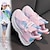 cheap Kids&#039; Sneakers-Boys Girls&#039; Sneakers Daily Casual Breathable Mesh PU Noctilucent Non-slipping Big Kids(7years +) Little Kids(4-7ys) School Walking White Pink Purple Summer Spring Fall
