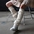 abordables chaussettes9-Femme Chaussettes longueur genoux Poignets de botte Travail du quotidien Vacances Couleur unie Bloc de couleur Tricot Décontractées Bohème Chaud Élastique 1 paire