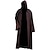 cheap Men&#039;s Trench Coat-Men&#039;s Trench Coat Poncho Hooded Cloak Party Outdoor Fall &amp; Winter Polyester Outerwear Clothing Apparel Fashion Streetwear Plain Hooded Open Front