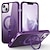 olcso iPhone-tokok-telefon Ügy Kompatibilitás iPhone 15 Pro Max Plus 14 13 12 11 Magsafe-el Tartó gyűrű Mágneses Vezeték nélküli töltés támogatása Tömör szín TPU PC