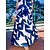 cheap Design Dress-Women&#039;s Casual Dress Leaf Swing Dress A Line Dress V Neck Cut Out Print Long Dress Maxi Dress Outdoor Street Fashion Streetwear Regular Fit Long Sleeve Blue Fall S M L XL XXL