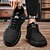 cheap Men&#039;s Sneakers-Men&#039;s Sneakers Comfort Shoes Walking Casual Daily Leather Comfortable Booties / Ankle Boots Loafer Black Khaki Gray Spring Fall