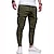 cheap Cargo Pants-Men&#039;s Cargo Pants Cargo Trousers Joggers Trousers Patchwork Zipper Pocket Solid Color Comfort Breathable Casual Daily Streetwear Sports Fashion Black White Micro-elastic