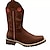 levne Cowboy &amp; Western Boots-Pánské Boty Kovbojské boty Chůze Klasické Na běžné nošení Venkovní Denní Umělá kůže Voděodolný Pohodlné Do půli lýtek Povaleč Tmavěhnědá Černá Hnědá Podzim Zima