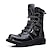 cheap Biker Boots-Men&#039;s Boots Combat Boots Retro Motorcycle Boots Biker boots Walking Casual Daily Leather Comfortable Booties / Ankle Boots Loafer Black Spring Fall