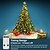 abordables Lumières de Noël-guirlande lumineuse led sapin de Noël avec anneau 400led guirlandes lumineuses pour sapin de Noël avec 16 brins guirlande lumineuse pour sapin de Noël de 2 m guirlande lumineuse pour arbre de 150 cm à