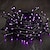 abordables Tiras de Luces LED-Cadena de luz púrpura de halloween 8 funciones interior y exterior Cadena de luz decorativa de halloween enchufe de seguridad de bajo voltaje 10 metros 100 luces 20 metros 200 luces 30 metros 300