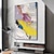 billige Abstrakte malerier-Hang malte oljemaleri Håndmalte Lodrett Abstrakt Moderne Valset lerret (uten ramme)