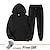 cheap Women&#039;s Active-Men&#039;s Women&#039;s Tracksuit Sweatsuit Casual Fall Long Sleeve Velvet Thermal Warm Soft Fitness Running Jogging Sportswear Activewear Solid Colored Dark Grey Black White