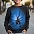 olcso fiú 3D pulóverek és pulóverek-Mindszentek napja Fiú 3D SPIDER Pulóver Pullover Hosszú ujj 3D nyomtatás Ősz Tél Divat Utcai sikk Menő Poliészter Gyerekek 3-12 év Szabadtéri Hétköznapi Napi Normál
