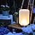 cheap Bedside Lamp-Portable Metal Table Lamp for Outdoor Rechargeable Cordless LED Lamp 3-Colour Small Desk Lamp Restaurant Bedroom Bar Coffee Shop Camping Light 110-240V