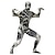 preiswerte Klassischer Horror-Totenkopf Zalgo-Monster Halloween Cosplay Kostüm Bodysuits Karnevalskostüm Ganzkörperanzug Cosplay Kinder Erwachsene Herren Jungen Karneval Maskerade Leistung Party Halloween Einfache
