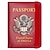 baratos porta-cartões e estojos-capa criativa para porta-passaporte com crachá de metal 3d - carteira e estojo de couro para passaporte com bloqueio de RFID para família
