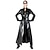 billiga Glansig-Matrisen Treenighet Karnevalsdräkt Helkroppsdräkt Halloween grupp par kostymer Vuxna Herr Dam Cosplay Halloween Karnival Maskerad Lätt karnevalsdräkt