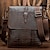 billige Herretasker-vintage skuldertaske i ægte læder krokodillemønster crossbody taske til arbejde pendling business taske mand gave