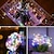 olcso LED szalagfények-kültéri napelemes LED-es lámpák esküvői dekoráció 10m 33ft 100 led 8 világítási mód vízálló tündérlámpák kert karácsonyi esküvő születésnapi party ünnepi dekoráció