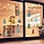 preiswerte Weihnachtsdeko-Weihnachtsbaum-Aufkleber, Weihnachten, doppelseitig, sichtbar, ultratransparent, elektrostatische Folie, Fensteraufkleber, Wohnzimmer, Schlafzimmer, Fensterglas, Aufkleber, Kühlschrank, Waschmaschine,