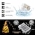 cheap Battery String Lights-2M-20Leds/5M-50Leds/0M-100Leds/2M-120Leds Waterproof Battery Box Copper Wire Light String 8-function Remote Control Christmas Halloween Wedding Indoor and Outdoor Decorative Lights