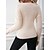 cheap Sweaters &amp; Cardigans-Women&#039;s Pullover Sweater Jumper Jumper Ribbed Knit Criss Cross Regular V Neck Solid Color Daily Going out Stylish Casual Fall Winter milky S M L