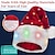 abordables Disfraces de Navidad-Gorro de Papá Noel de peluche que ilumina divertidos sombreros navideños para niños y adultos