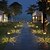 abordables Éclairages pour allées-Piquets solaires lumière de pelouse lumière de scène de jardin étanche sûr artistique lampe d&#039;escalier de pelouse creuse pour jardin 1pc