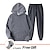 cheap Women&#039;s Active-Men&#039;s Women&#039;s Tracksuit Sweatsuit Casual Fall Long Sleeve Velvet Thermal Warm Soft Fitness Running Jogging Sportswear Activewear Solid Colored Dark Grey Black White