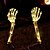 abordables Halloween en Plein Air-1 paire de décorations solaires d&#039;Halloween avec squelette éclairé de 45,7 cm, piquets à main, 40 lumières LED, figurine lumineuse, fête de vacances, décoration intérieure et extérieure pour jardin,