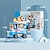 economico Costruzioni giocattolo-auto da assemblaggio modulari di piccole particelle bancarelle per ragazzi giocattoli puzzle per bambini veicolo tanspolizia